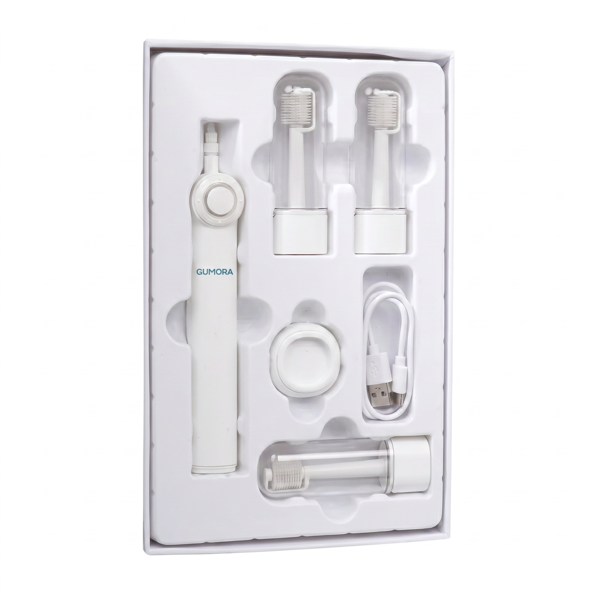 GUMORA 3 en 1: Brosse Bidirectionnelle 360°