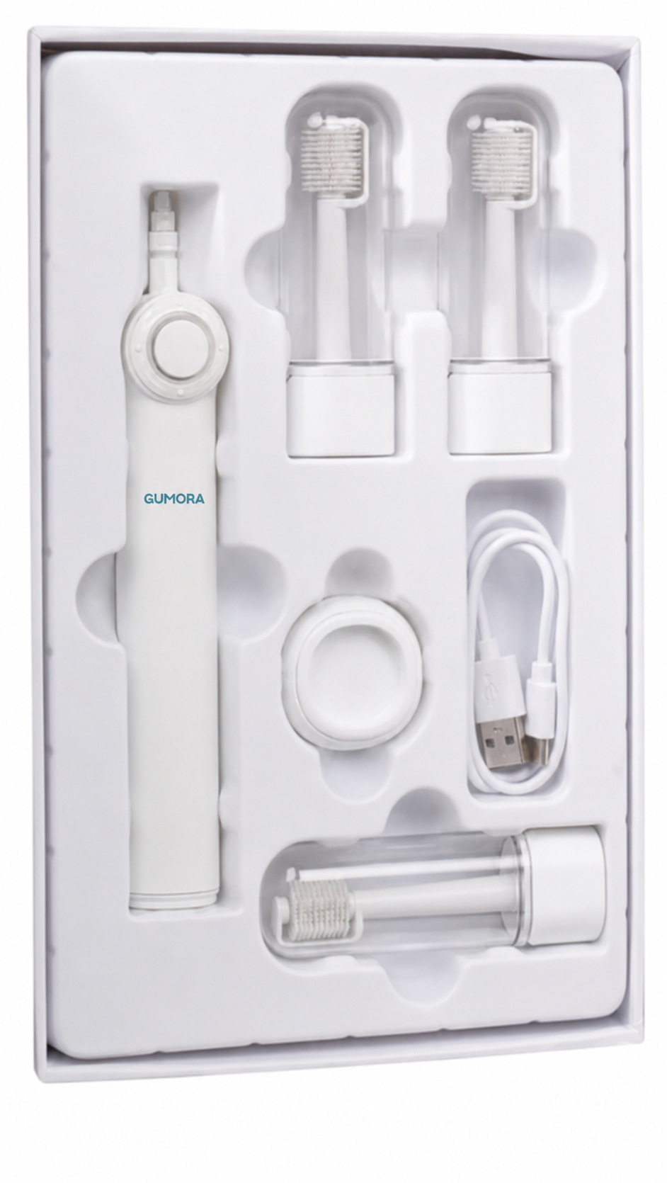 GUMORA 3 en 1: Brosse Bidirectionnelle 360°