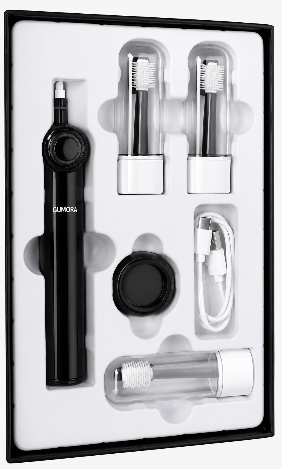 GUMORA 3 en 1: Brosse Bidirectionnelle 360°